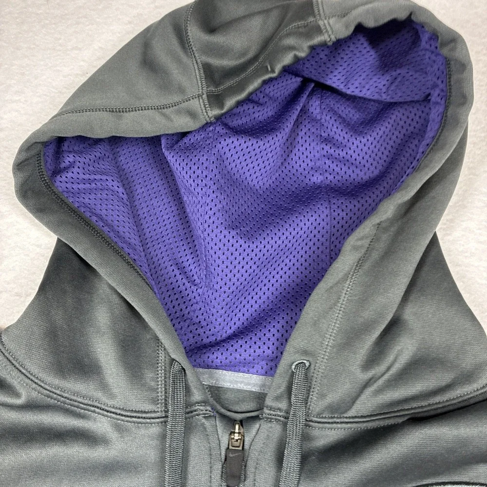 Baltimore Ravens Hoodie Men's XL Nike Therma-Fit Full Zip Gray NFL ON-Field‎